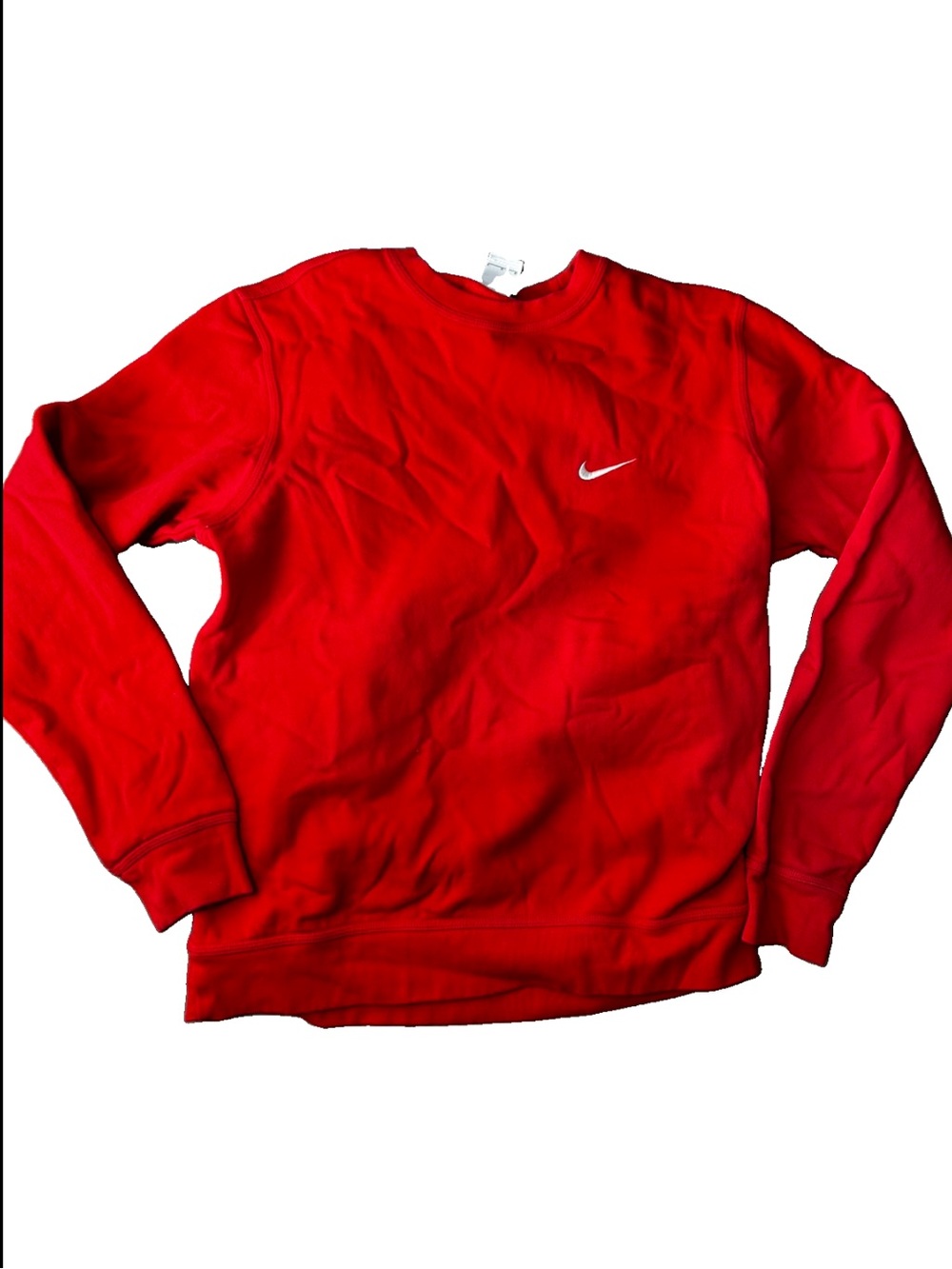 Nike Men’s Large Red Crewneck NWOT Sweatshirt Swoosh Logo Athletic Pullover